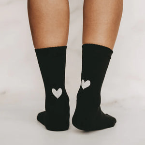 Socken Herz - schwarz