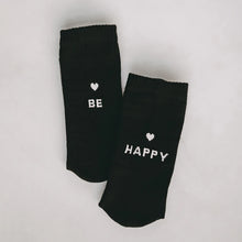 Lade das Bild in den Galerie-Viewer, Socken be happy - schwarz
