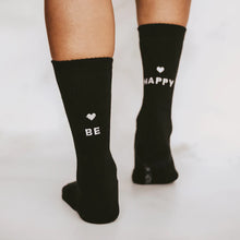 Lade das Bild in den Galerie-Viewer, Socken be happy - schwarz
