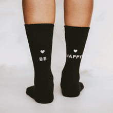 Lade das Bild in den Galerie-Viewer, Socken be happy - schwarz
