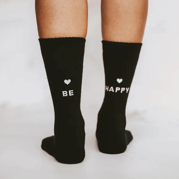 Socken be happy - schwarz