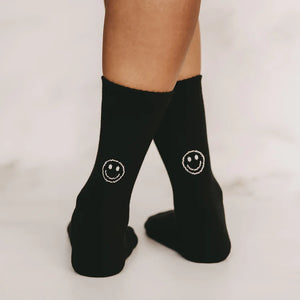 Socken Smiley - schwarz